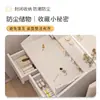 Penteadeira para quarto de casa, design simples e moderno com espelho, mesa de maquiagem compacta multi-funcional com armazenamento