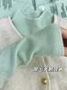 Blusa Camada Meia-Gola Estilo Coreano para Mulheres no Outono e Inverno, Malha de Alta Qualidade com Manga Longa no Ombro Direito, Malha Versátil
