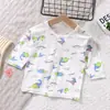 Pijama Curto de Uma Peça Verão Infantil Manga Curta Meninos e Meninas Camisola Manga Curta Camisola Infantil Cartoon Anti-Chute