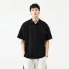 Camisa Polo de Manga Corta Transpirable de Verano Pesado Estilo Retro Americano para Hombre Top de Montaña para Exteriores Meichao High Street