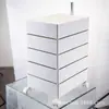 Armário de armazenamento rotativo móvel mesa de cabeceira ins armário lateral simples estilo nórdico armário Internet Celebrity armário de armazenamento cosmético