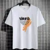 Camiseta Masculina Versátil Manga Meia-Manga Tamanho Plus Size Camisa Básica Camiseta de Manga Curta Verão Jovem Masculina Gola Redonda Tendência Estampada Top