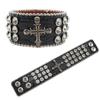 Pulseira de Strass de Luxo de Alta Qualidade Joia Design Original Moda Diamante Pulseira de Couro PU