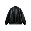 Yidao Vintage 2026 Primavera Nuevo Estilo Chaqueta de Motociclista de Piel Sintética Desgastada Unisex Ajuste Holgado Retro Chaqueta Casual Versátil