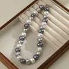 Collar de Perlas Barrocas Otoño e Invierno Colgante para Mujer Cadena de Suéter Lujo Ligero Gama Alta Clavícula Listo para Enviar Mayorista de Perlas