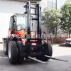 Carretilla Elevadora Todoterreno de Tracción en las Cuatro Ruedas, Vehículo Integrado de Transporte y Elevación, Carretilla Elevadora Todoterreno Multifuncional de Carga y Descarga