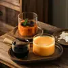 Taza de Vidrio de Borosilicato Alto para Pudín, Taza para Mousse, Taza para Yogur, Recipiente para Hornear en Horno, Taza para Postre, Vaso de Vidrio Transparente Resistente a Altas Temperaturas