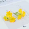 Fio de Flor de Jasmim Cacho Artificial de Jasmim Grampo de Cabelo Ornamento de Cabelo Ventilador de Estilização Arranjo de Flores Caixa de Flores Pacote de Material Acessórios DIY