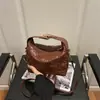 Bolsa Saco Acolchoada Estilo Tweed Feminina Nova Tendência Bolsa de Mão Luxo Acessível Nicho Alta Qualidade Estilo Ocidental Bolsa Transversal