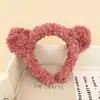 Linda Diadema de Peluche con Orejas de Oso para Otoño e Invierno, Diadema Antideslizante para Lavado de Cara y Maquillaje, Accesorios para el Cabello para Flecos, Coleta de Cabello, Adorno para la Cabeza