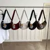 Bolso de mano retro de moda transfronterizo tipo bolsa de albóndiga para mujer 2026 otoño nuevo con lunares elegante bolso de un solo hombro bolso cruzado para el trabajo