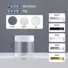 Frasco de Embalagem para Skincare PET Transparente Frasco de Boca Larga Frasco para Máscara Frasco para Creme Facial Frasco para Loção Corporal 50/80g Frasco Vazio Recarregável