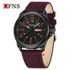 OFNS Venta Caliente Reloj Delgado Luminoso Casual de Negocios para Estudiantes Hombres Doble Calendario Resistente al Agua Reloj de Pulsera de Cuarzo