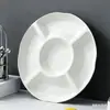 Plato de Frutas con Cinco Compartimentos, Sala de Estar Estilo Nórdico, Plato de Dulces Multicompartimento, Plato de Condimentos, Plato de Frutas Secas, Entrega al por Mayor de Platos de Frutas