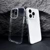 Capa Macia de Metal Transparente Ultrafina com Botão Metálico Adequada para iPhone 17 Pro Max Capa de Celular High-End 16 Huawei Xiaomi 15