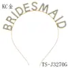Accesorios para el cabello con elemento de letra de moda europea y americana, diadema para novia y dama de honor, pasador de strass, tocado para fiesta navideña, fiesta de cumpleaños
