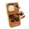 Funda de Hello Kitty marrón para Apple Pro Max (iPhone 16, iPhone 14 Plus, piel, 13/12)