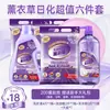 Venta al por mayor del fabricante Jielexin Lavanda Diario Juego de Cuatro Piezas Detergente para Ropa Polvo para Lavar Paquete del Mercado Ambulante de la Calle Jianghu