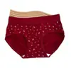 Ropa Interior Roja para Mujeres en su Año Zodiacal 10A Antibacteriana Extendido Algodón Puro Tipo de Entrepierna a Media Cintura Que Cubre la Cadera Calzones Rojos para Mujer
