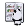 Broche Estilo Chinês Série Urso Panda Gigante Fofo Insígnia Criativa Desenho Animado Tesouro Nacional Panda Acessório Insígnia Periféricos Culturais e Criativos