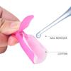 Conjunto de Clips Removedores de Esmalte 10 Cores Transfronteiriço Conjunto Removedor de Esmalte Capas para Dedos 10 Sacos Opp