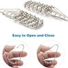 Anillos para Cortina de Ducha con Forma de Calabaza Transfronterizos, Ganchos de Bola, Barras Telescópicas, Ganchos para Cortinas, Anillos Colgantes Metálicos de Cinco Bolas, Accesorios al por Mayor