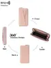 Nuevo monedero para mujer anti-magnético RFID transfronterizo, bolso de mano simple de gran capacidad con textura de piel de guijarro y múltiples compartimentos para libretas bancarias, billetera larga