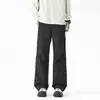 Pantalones largos de trabajo estilo americano nuevos de verano para niños, adolescentes y estudiantes, pantalones deportivos casuales rectos de corte holgado para hombres