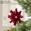 Enfeites de árvore de Natal transfronteiriços arranjo de cena novas decorações de Natal nórdicas pingentes de plástico aveludados cor bordô