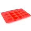 Bandeja de Hielo de Silicona de 16 Piezas Molde para Chocolate Oso Corazón Redondo Forma de Concha Mini Molde para Pastel
