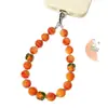 Pulsera de Bodhi Auspicioso de Caqui, Cadena para Teléfono con Grabado del Mantra de Seis Palabras, Correa de Muñeca Unisex, Cordón Anti-Pérdida, Colgante, Venta al por Mayor