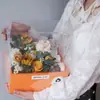 Nova Caixa de Flores Portátil Transparente de PVC Caixa de Flores Dobrável Aula de Arte com Flores Bolo de Flores Assando Flores Caixa de Flores à Prova d'Água