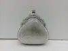 Fornecimento Direto em Estoque para Banquetes Europeus e Americanos Transfronteiriços, Mini Bolsa de Noite de Metal com Fundo Plano e Strass, Pequena Bolsa de Mão Clutch com Enfeite Completo de Strass