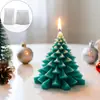 Dos Tipos de Moldes de Silicona para Velas de Árbol de Navidad 3D, Moldes para Adornos de Yeso DIY de Pino Acanalado Ondulado