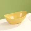 Bol de Frutas para Ensalada, Bol de Frutas para Mesa de Café del Hogar, Vajilla de Almacenamiento Multifuncional de Paja de Trigo, Bol de Arroz Infantil de Plástico