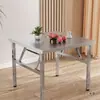 Mesa plegable galvanizada sin instalación, mesa de comedor, mesa de comedor para el hogar, mesa para puesto comercial de barbacoa en mercado nocturno, mesa de fuego, engrosada