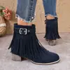Otoño 2026 Nueva Llegada Comercio Exterior Tallas Grandes para Mujer Casual Cómodo Estilo Europeo Americano Moda Ropa Exterior Botas Talla Única