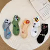 Calcetines de Niños Verano Finos Estilo Coreano Animales de Dibujos Animados Calcetines de Malla Niños Pequeños Primavera Verano Calcetines Ultra-finos de Media Pantorrilla