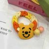 Bonita cuerda con forma de cabeza de perro de dibujos animados para niños, nuevo estilo, diadema trenzada para niña pequeña, banda de goma grande y duradera para niñas.