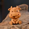 Souvenir de Navidad Talla en Madera de Ciprés Llavero Colgante Navideño Productos de Madera del Zodiaco de Dibujos Animados Dragón, Serpiente y Año del Caballo