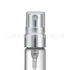 Botella Spray para Perfume 2/3/5/10ml Mini Portátil Botella de Vidrio para Reenvasar Perfume Botella de Muestra de Prueba para Viaje