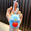 Llavero de Animal con Forma de Corazón para Ti, Llavero Squishy de Kapibara para Aliviar el Estrés, Colgante al por Mayor