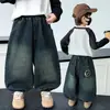 Jeans para niño para primavera y otoño 2026 nuevos elegantes pantalones casuales para niños pantalones jogger estilo linterna para bebés modernos