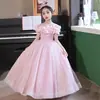 Vestido de Performance para Piano para Niñas, Vestido de Dama de Boda, Vestido de Princesa para Cumpleaños de Niña Pequeña, Disfraz de Anfitrióna de Performance para Niños