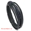 Joias de moda europeias e americanas transfronteiriças pulseira de couro trançado retrô simples joias de tendência pulseira de fivela magnética de personalidade