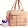 Bolso Tote Acolchado Rpet Transfronterizo Bolso de Mano Rpet Algodón Espacial Bolso Cruzado Tipo Chaqueta de Plumas Fábrica de Personalización