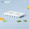 Bandeja para cubitos de hielo Prensa Fabricante de cubitos de hielo Artefacto para hacer hielo con tapa Alta apariencia Caja para hacer hielo casero Caja de almacenamiento para refrigerador doméstico