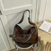 Bolso de hombro vintage de gran capacidad más vendido para mujer, nuevo bolso cruzado tipo tote de alta gama, casual, versátil, con correa ancha