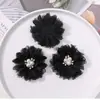 Estilo Super Hada Princesa Malla de Perlas y Pedrería Flor Tejida a Mano Versátil Pasador Material para Accesorios de Cabello Venta al por Mayor