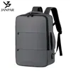 Nova mochila de negócios transfronteiriça com grande capacidade e toque de alta qualidade, bolsa para laptop masculina, mochila de viagem expansível